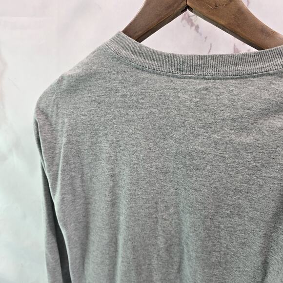 Carhartt T Shirt Mens Small Grey Pocket Tee Long Sleeve Original Fit Mercedes - Picture 6 of 13